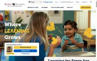 Kiddie Academy of Tribeca website