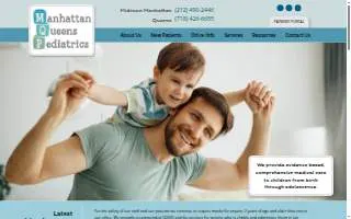 Manhattan Queens Pediatrics of New York website