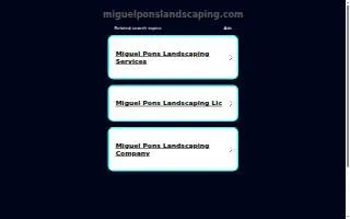 Miguel Pons Landscaping website