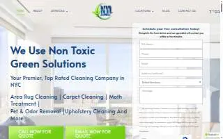 NY Steamers Carpet & Upholstery Cleaning website