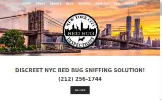 NYC Bed Bug Inspections website