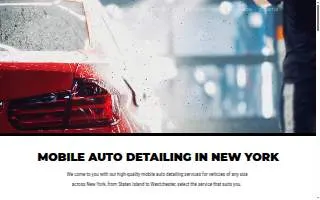 NYC Mobile Auto Detailing of New York website