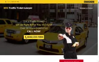 NYC Traffic Ticket Lawyer website