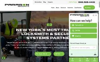 Paragon Security & Locksmith website