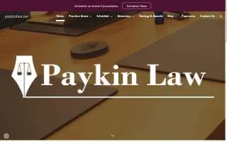 Paykin Law of New York website