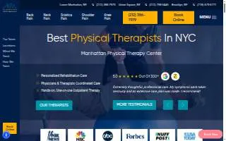 Physical Therapists NYC of New York website