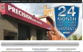 Precision Auto Works (Auto Repair & Maintenance) website