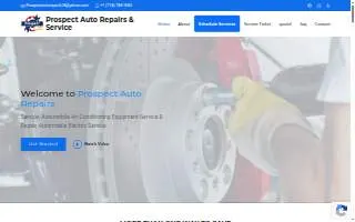 Prospect Auto Repair website