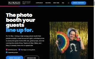 Rent My Booth | New York City Photo Booth Rentals website