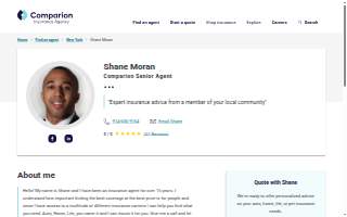Shane Moran at Comparion Insurance Agency