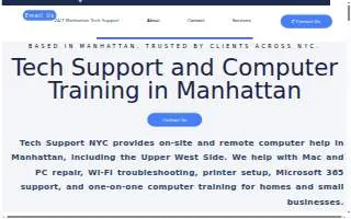Tech Support NYC website