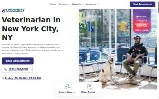 University Animal Hospital of New York website