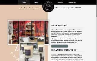 Windsor Pharmacy website