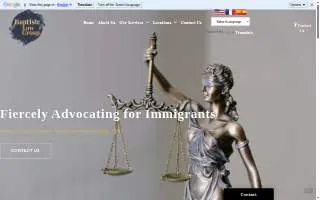 Baptiste Law Group website