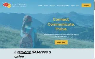 Cold Spring Speech Therapy of Newburgh website