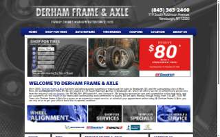 Derham Frame & Axle website