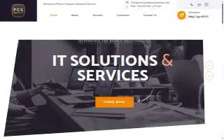 Perfect Computer Solutions website