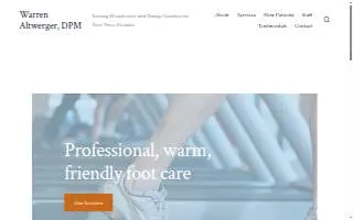 Warren Altwerger, DPM website