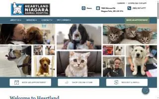 Heartland Niagara Animal Hospital website