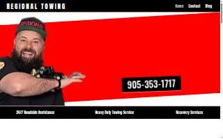 Regional Towing website