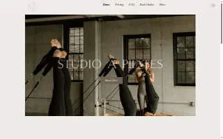 Studio A Pilates of Niagara Falls website