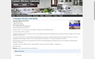 Consumers Kitchens & Baths of North Amityville website