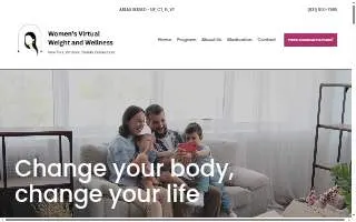 Women's Virtual Weight & Wellness of North Amityville website