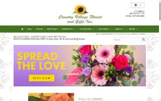 Country Village Florist and Gifts website