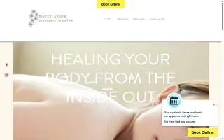 North Shore Holistic Health website