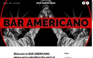 Bar Americano of North Bellmore website