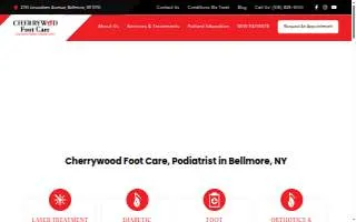 Cherrywood Foot Care website