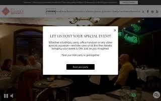 Elisa's Restaurant website