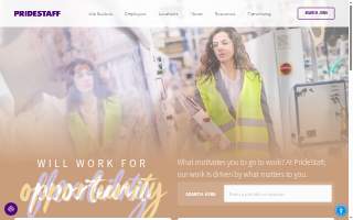 PrideStaff website