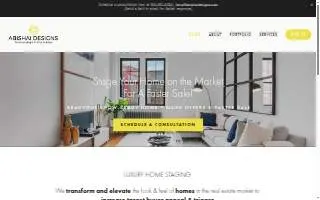 Abishai Designs Luxury Home Staging Company of North New Hyde Park website