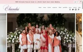 Chandai Events Luxury & Destination South Asian Wedding Event Planner of North New Hyde Park website