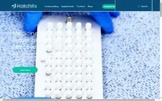 HatchRx Compounding Pharmacy website