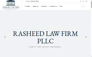 Rasheed Law Firm PLLC of North Valley Stream website