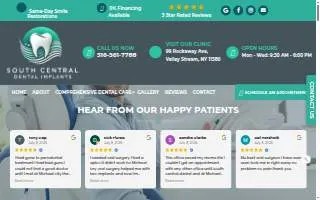 South Central Dental Implants of North Valley Stream website