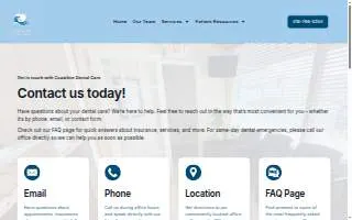 Coastline Dental Care website