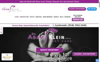 Dr. Adam Klein, DPM, PC of Oceanside website