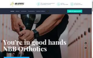 NBB Orthotics website