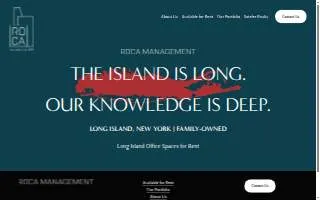 Roca Management Corporation of Oceanside website