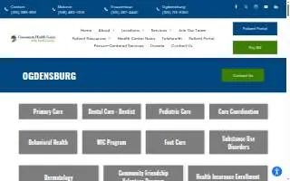 Community Health Center of the North Country website