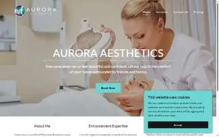Aurora Aesthetics website