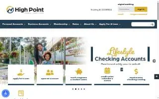 High Point Federal Credit Union website
