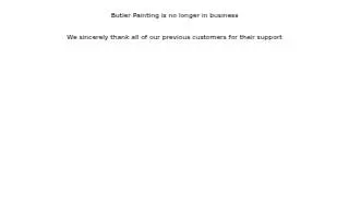Butler Painting website