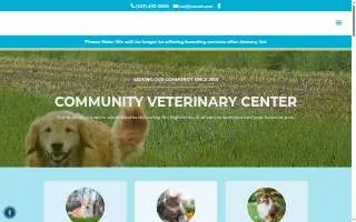 Community Veterinary Center website