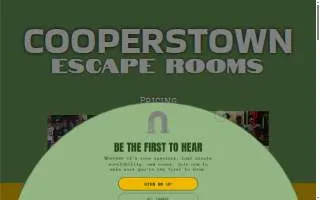 Cooperstown Escape Rooms website