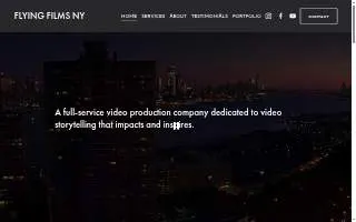 Flying Films NY website