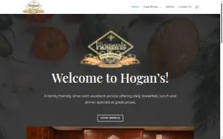 Hogan's Diner website